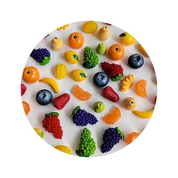 Mini Mixed Fruits Artificial Fruit Miniature Resin Fruits