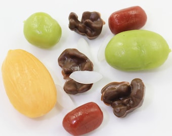Mini Resin Pretend Play Food Simulation Artificial Bean Rice Peanut Fake Model Miniature For Dolls Accessories Kitchen Play Toys