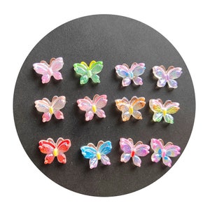 10mm Bunte Kawaii Kristall Schmetterling Nail Art Strass Applikationen für DIY Hochzeit Scrapbook Handwerk