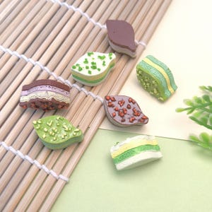 Mini tiramisu-taart harsbedels voor sieraden: hangers, doe-het-zelf, telefoonhoesjes, haarspeldjes, taartdecoratiebenodigdheden, slijmbedels