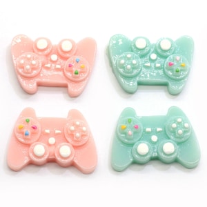 28mm Resina Plana Trasera Cabujón Game Controller Charms Para Joyería Hacer Pulseras Collar Pendientes