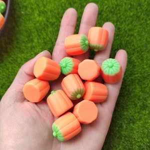 20mm Candy Corn Kürbis Cabochons - Kawaii Cabochon - Halloween Cabochons - Herbst Cabochon-Slime Anhänger