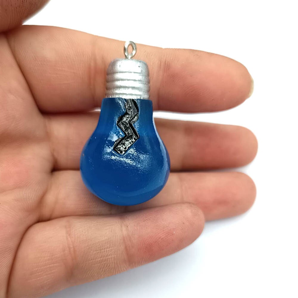 3D Light Bulb Charms Pendants for DIY Decoration Key Chain Etsy