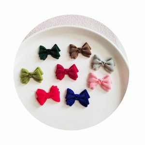 Autunno e inverno vino rosso floccato fiocco di peluche fai da te accessori acrilici orecchini forcina materiale all'ingrosso