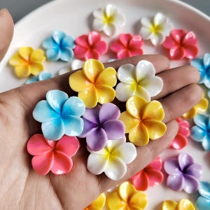 23 mm Mixed Color Blumen Plumeria Harz Cabochon DIY schmuck/Telefon Dekoration
