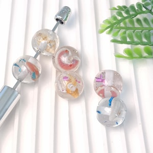 16mm Acrylic Transparent Shell Core Round Beads for Jewelry Making Light Diy Bracelet Necklace Earring Accessories