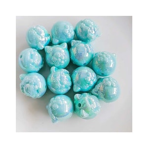 Perles de stylo de chat de Coor pastel Perle lâche acrylique pour des bijoux