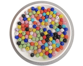 20/50/100pcs /lots white micro pave clasy disco shamballa beads spacer, diamond bead,shamballa bead, crystal rhinestone bead, disco bead