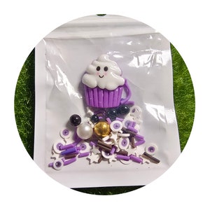 Halloween Polymeer Klei Plakjes Hagelslag Epoxyhars Vulling Paarse Oogbollen Klei Hagelslag Mix Diy Hars Sieraden Ambachten Hars Shaker Vulmiddel