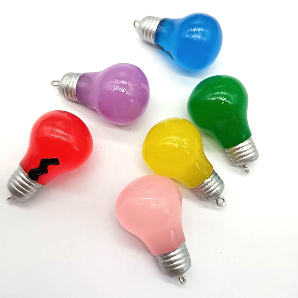 3D Light Bulb Charms Pendants for DIY Decoration Key Chain Etsy