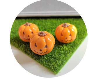 Halloween Kürbis Harz Miniatur Figur Charms 3D Modell