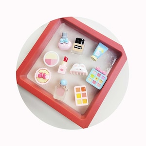 Trucco simpatico cabochon Kawaii in resina con retro piatto, accessori fai da te