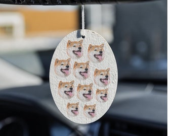3pcs custom dog air freshener, personalized car air freshener, custom car air freshener, customized car air freshener, Custom Car Freshies