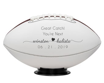 Custom Football, wedding football, Groomsmen Gift, Ring Bearer Gift, Personalized Football, Personalized Gift,Sports Gift,Groomsmen proposal