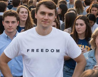charlie kirk freedom shirt, charlie kirk t shirt, charlie kirk tee, justic for charlie kirk shirt,  charlie kirk quote shirt