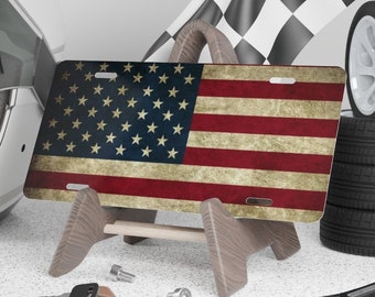 flag license plate Artistic, American Flag License Plate, usa flag license plate, Patriot USA Car Tag, flag car tag, USA flag vanity plate