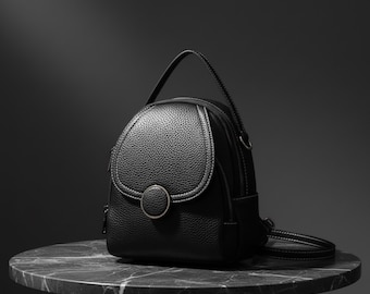 mini backpack purse, women mini backpack, alt mini backpack, mini leather bag, small leather backpack for women, kawaii mini backpack