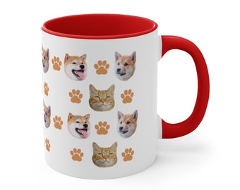 taza de café para perros personalizada Taza para perros personalizada - Taza para perros -taza para perros personalizada - Imagen de perro en taza - taza de acento para perros personalizada - taza para gatos personalizada