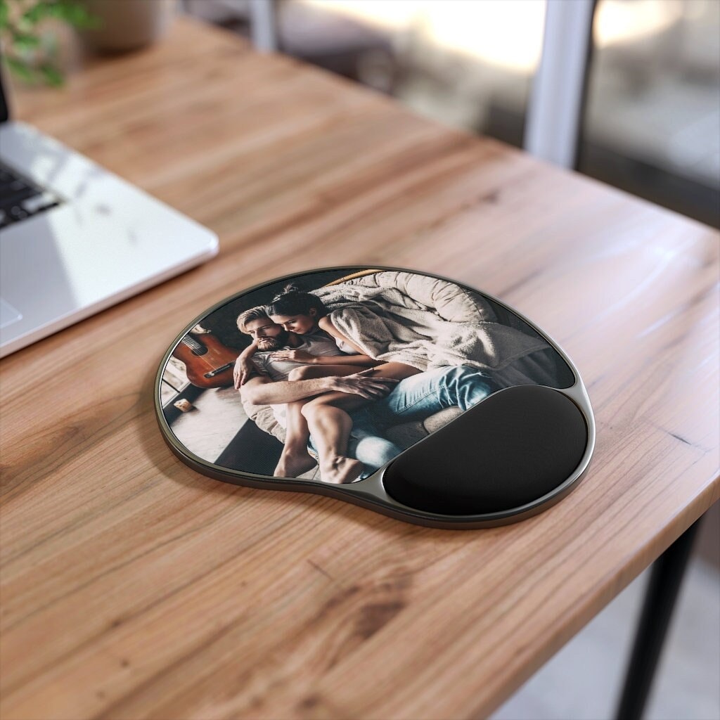Mouse Pad With Wrist Rest Custom Personalized Mousepad With Etsy