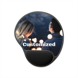 mouse pad with wrist rest custom, Personalized Mousepad with Wrist Support, photo mousepad, custom mousepad, picture mousepad,