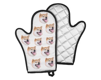 personalized oven mitts, custom dog oven mitt, Custom Face Oven Mitt -Custom Photo Mitt, Custom Oven Mitt,  Customized Mitt, Picture Mitt,