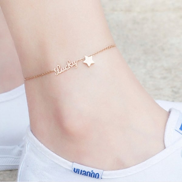 custom ankle name bracelet persona,S925 Sliver, custom anklet, Personalized Anklet, customize Your Anklet Bracelet, Anklet Name Gift Jewelry