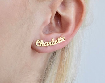 name earring stud, Personalized name Earrings, name stud earrings, Name Earrings, Personalized Earrings, custom stud earrings