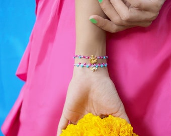 Tridevi Parvati Colorful Bracelets, Gift for Couples, Hindu God Jewelry, Lucky bracelets, Friendship Bracelet, Christmas gift