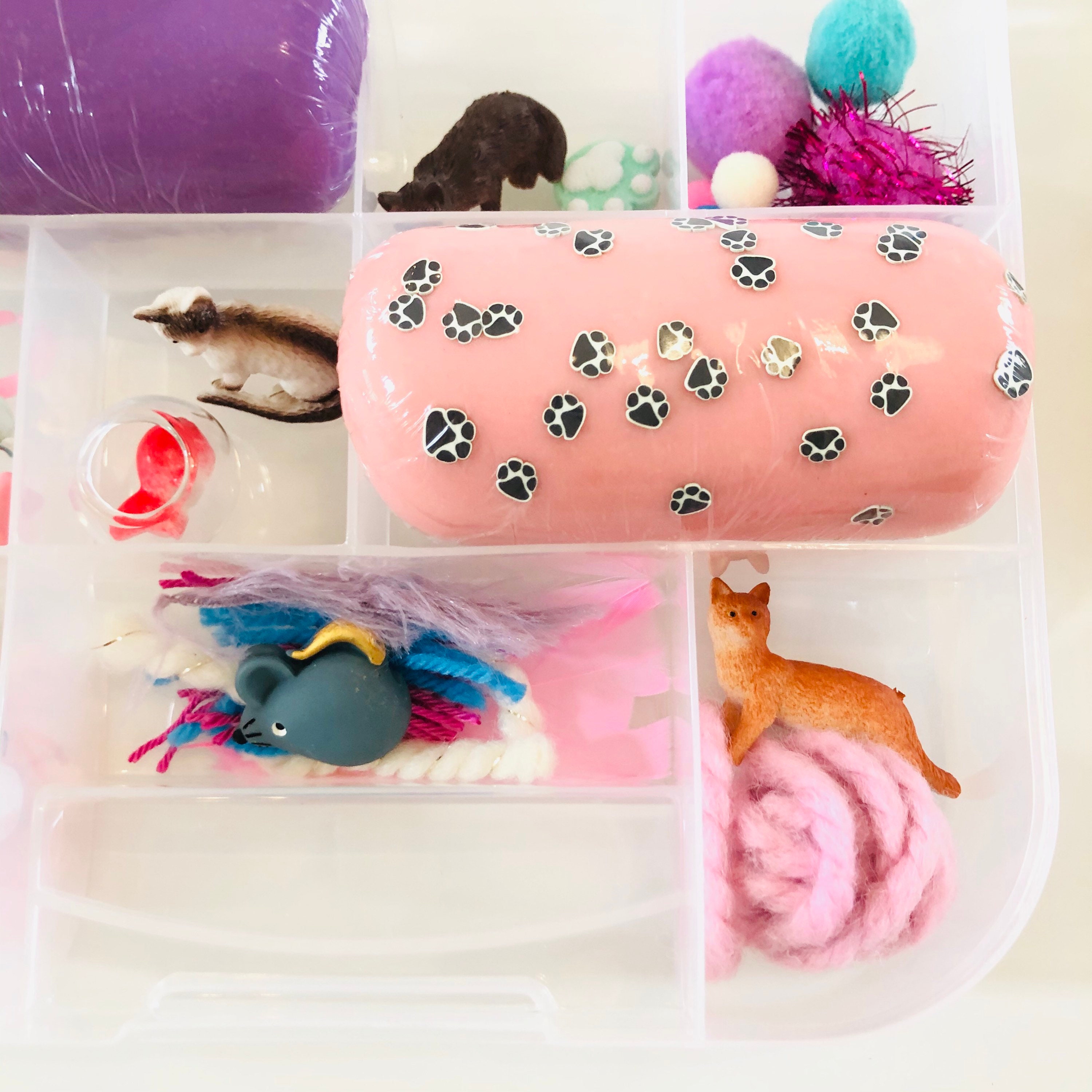 Sensory Playdough box Kitty Cat Etsy