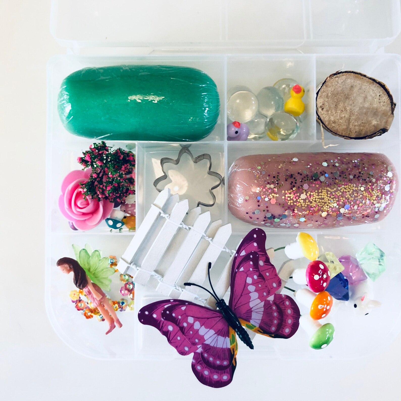 Playdough Sensory box fairy Playdough Kit Etsy