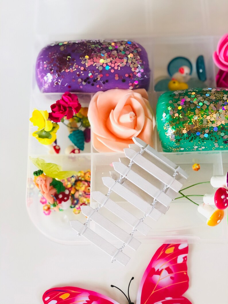 Playdough Sensory box fairy Playdough Kit | Etsy