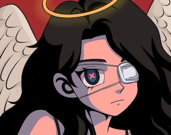 Niestandardowy portret anime Słodki Chibi Rysunek Komisyjny Cyfrowy portret Zdjęcie profilowe w mediach społecznościowych Portret strzału w głowę Ikona Twitch Emotka