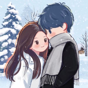 Custom Anime Portrait Cute Chibi Cartoon Commission Digital Portrait Social Media Profile Picture Head Shot Portrait Twitch Icon Emote