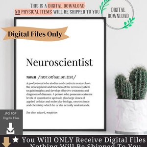 Neuroscientist Gifts Neuroscience Graduation Gift Art Cards Neurology Poster Art Birthday Card for Degree Design Decorations Major Student