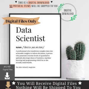 データ サイエンティスト ギフト カード 誕生日プレゼント 科学者 卒業生 デスク ポスター 面白い名言 ホーム オフィス エンジニア 卒業 装飾 壁アート