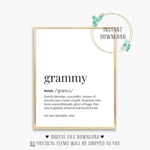 Grammy Birthday Card Grammy Birthday Gift Grammy and Again Baby car decal citations pour grammie house of girls boys photo frames plaque sign