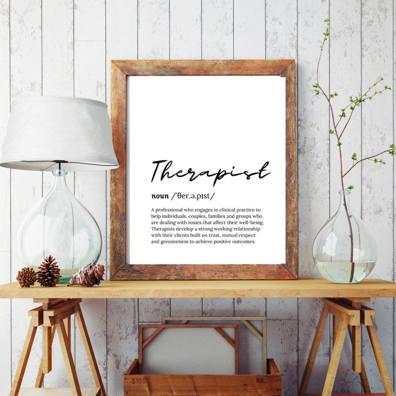 Therapy Office Decor Therapist Poster Psychotherapist Etsy
