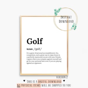 Cita de golf Tarjetas de golf Tarjeta de cumpleaños de golf para hombres Signo de golfista Papá Tío Padres Día Regalos Arte de la pared Cartel Fiesta Tema Regalo él hermano hijo