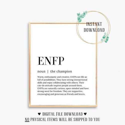 Buy Myers Briggs Enfp Gifts Quotes Gifts For Enfp Birthday Card Online In India Etsy
