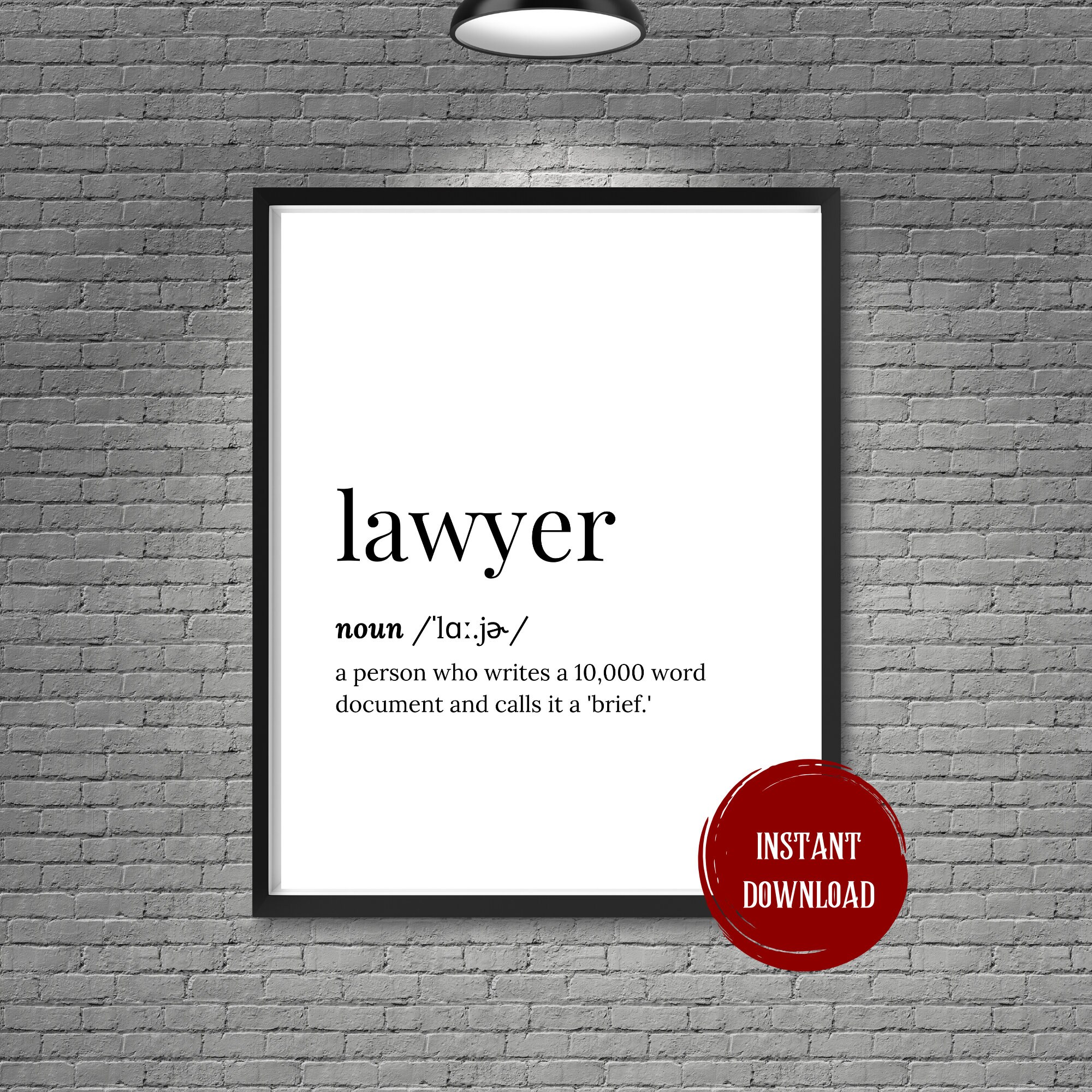 Lawyer Birthday Card Lawyer Office Decor Lawyer Wall Art Wife Etsy