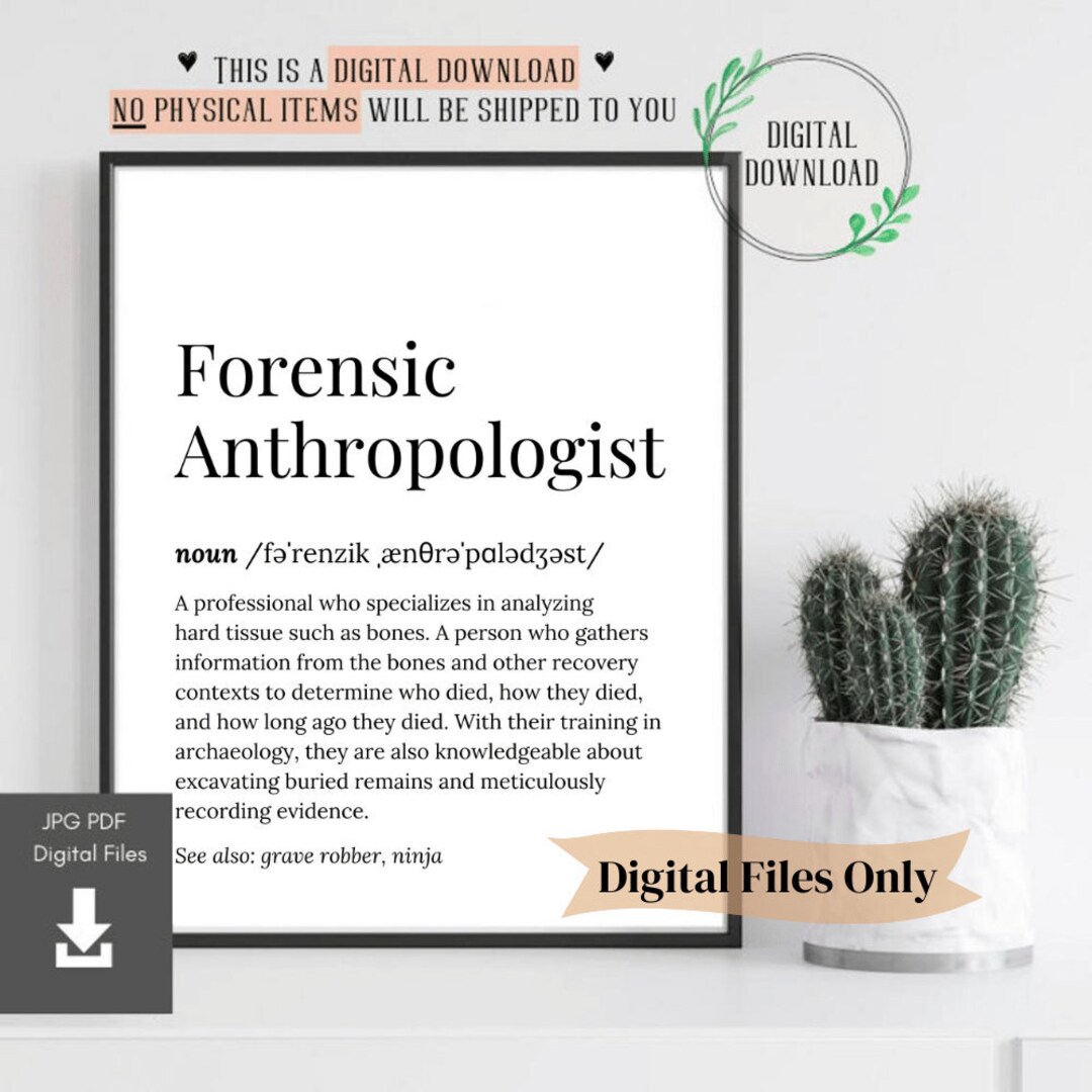 Forensic Anthropologist Gifts Anthropology Gift Graduation Card for Decor Birthday Student Home