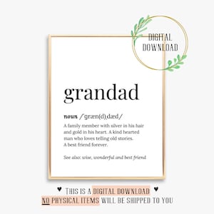 Tarjeta de cumpleaños de abuelo Lindo regalo Mejor abuelo nunca Tarjetas impresas Regalos de Navidad para el cumpleaños del abuelo y la abuela citan el anuncio del nuevo bebé