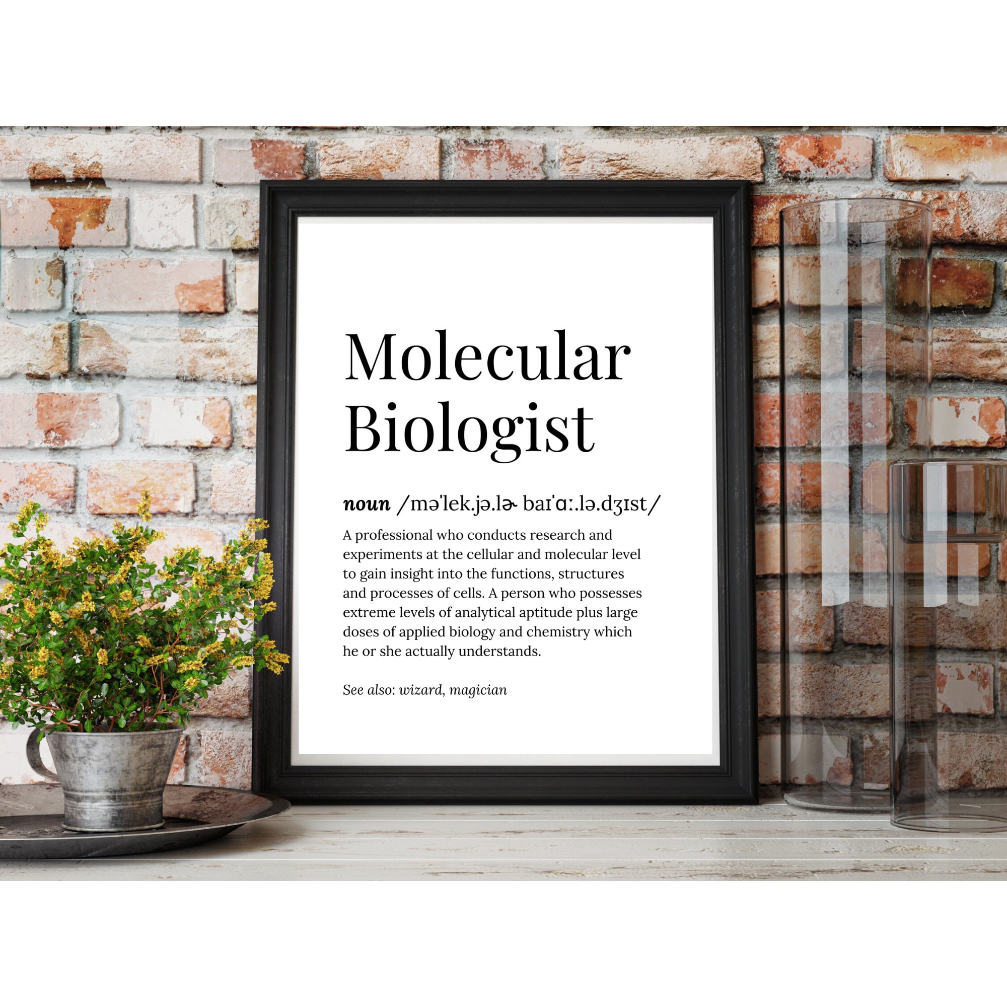 Molecular Biology Gifts Poster Art for Biologist Graduation Etsy