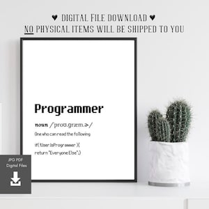 Lustige Programmierer Geburtstagskarte Computer Programmierer Kunst Geschenk Wand-Dekor Coder Codierung Geburtstagsgeschenke Programmieren Poster Programmieren Freund