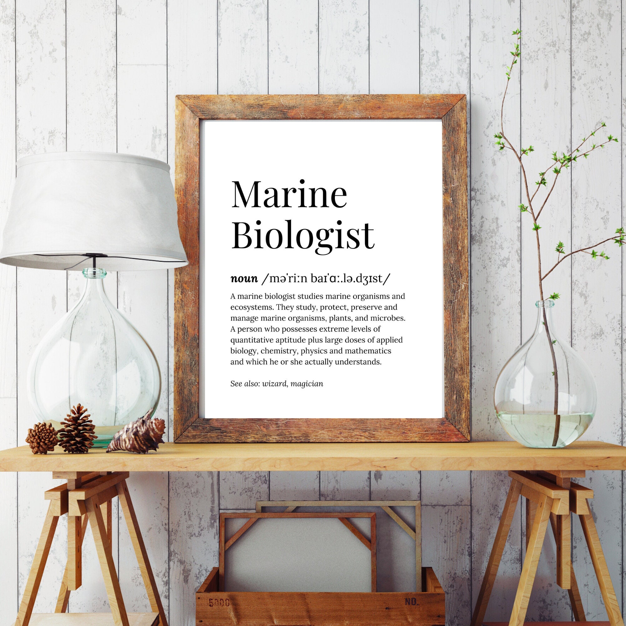 Marine Biologist Card Gift Marine Biology Gifts Graduation Etsy