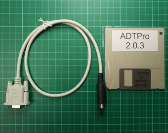 ADTPro boot disk and serial cable for Apple IIgs / IIc plus