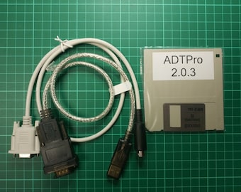 Apple IIgs / IIc+ serial cable and boot disk for ADTPro with USB serial adapter