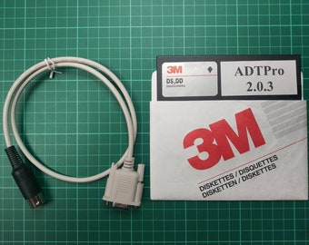 ADTPro boot disk and serial cable for Apple IIc / Laser 128 / Franklin ACE 500