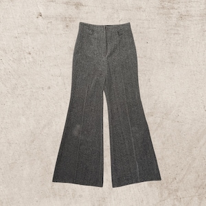 70s Vintage Bell Bottoms Flares Trousers | Womens Silver Pants - Womens Size 10