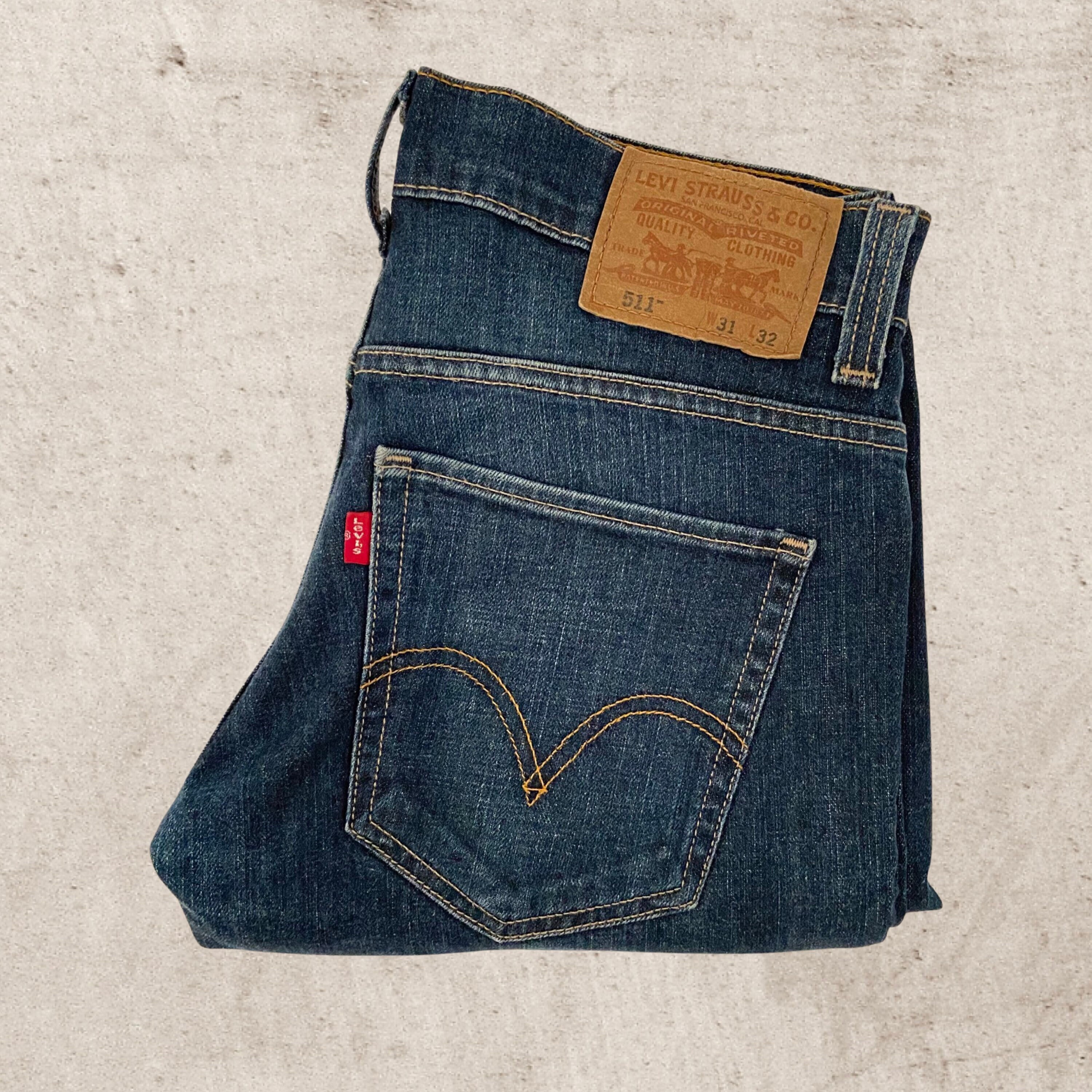 Mens Levis 511 Skinny Denim Jeans 31x32 